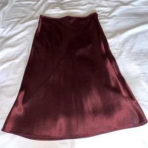 Free People Satin Skirt